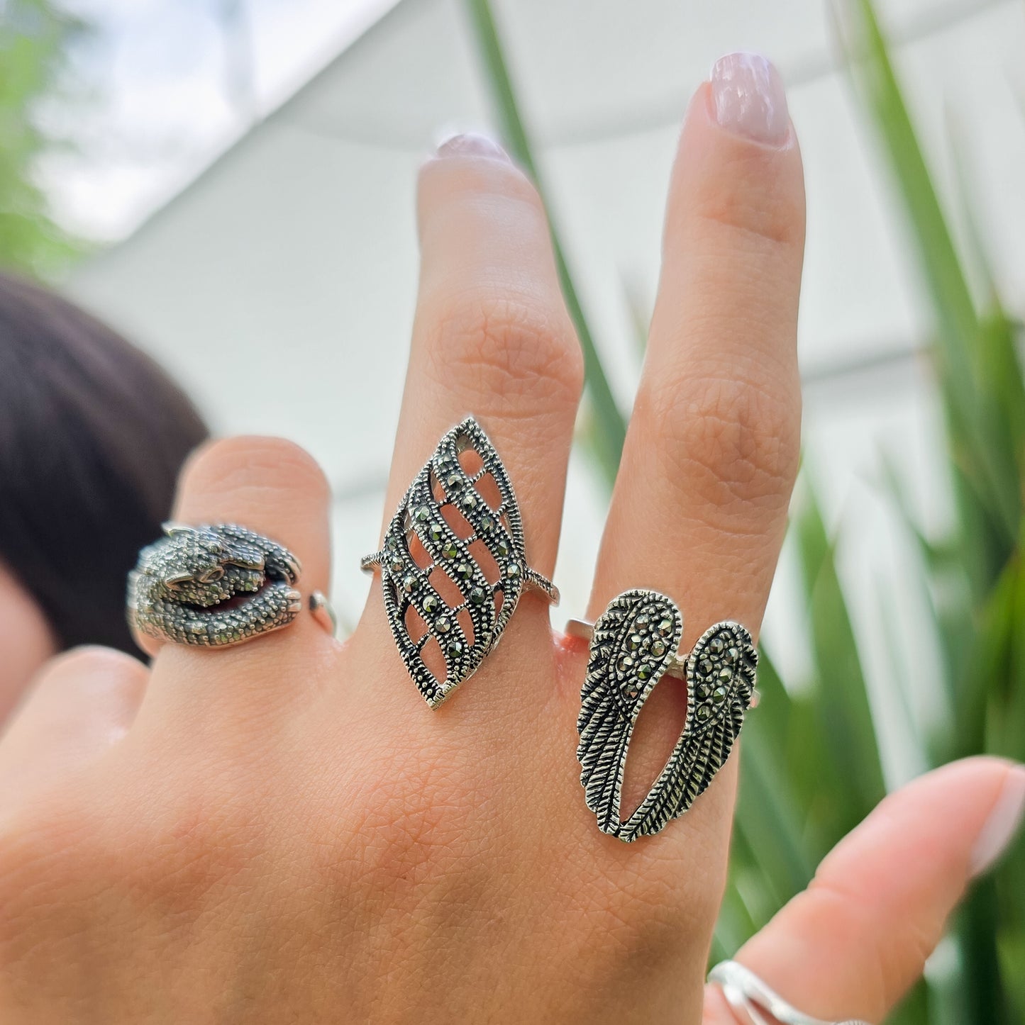 Angel Sterling Silver Ring