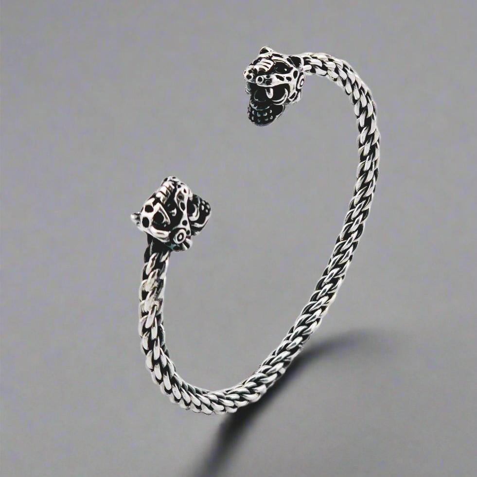 Jaguar Sterling Silver Cuff Bangle
