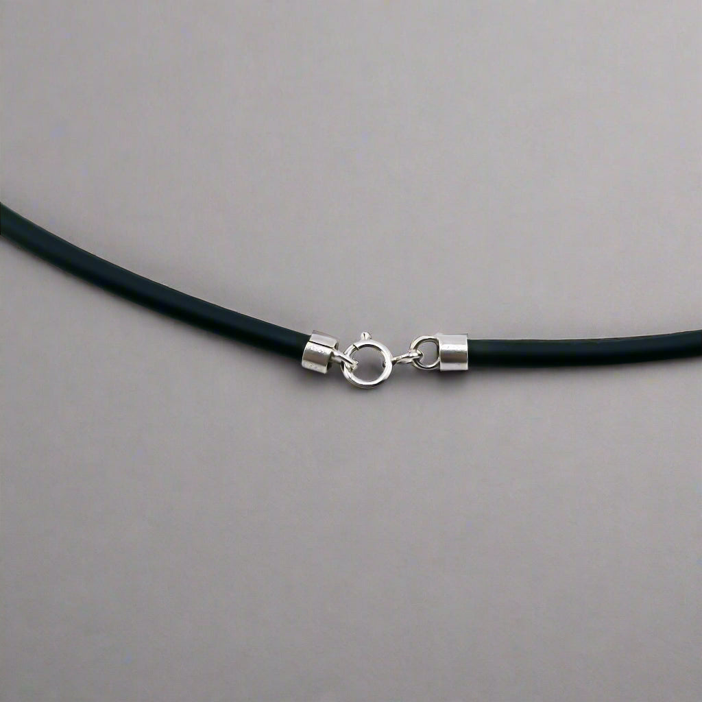 Rosa Silver Cord Necklace
