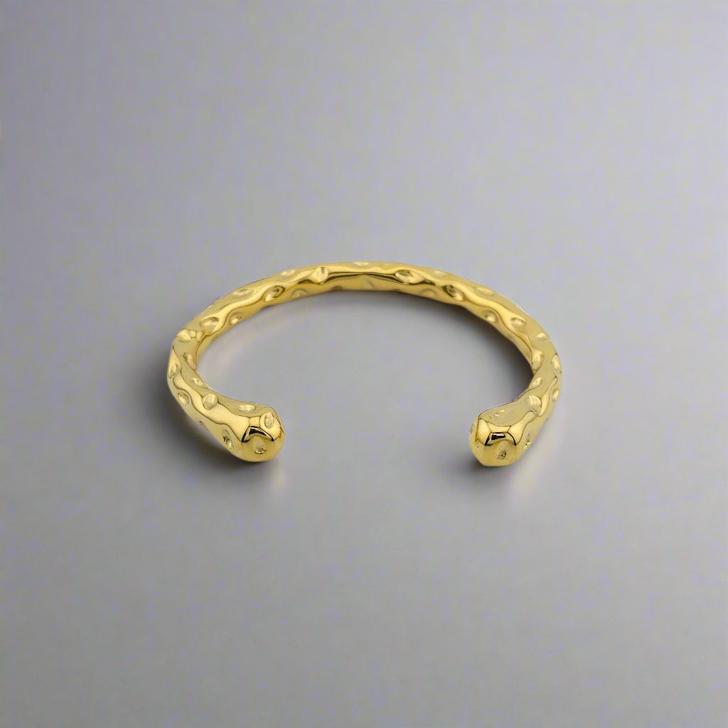 Zion - Gold & Stainless Steel Cuff Bracelet