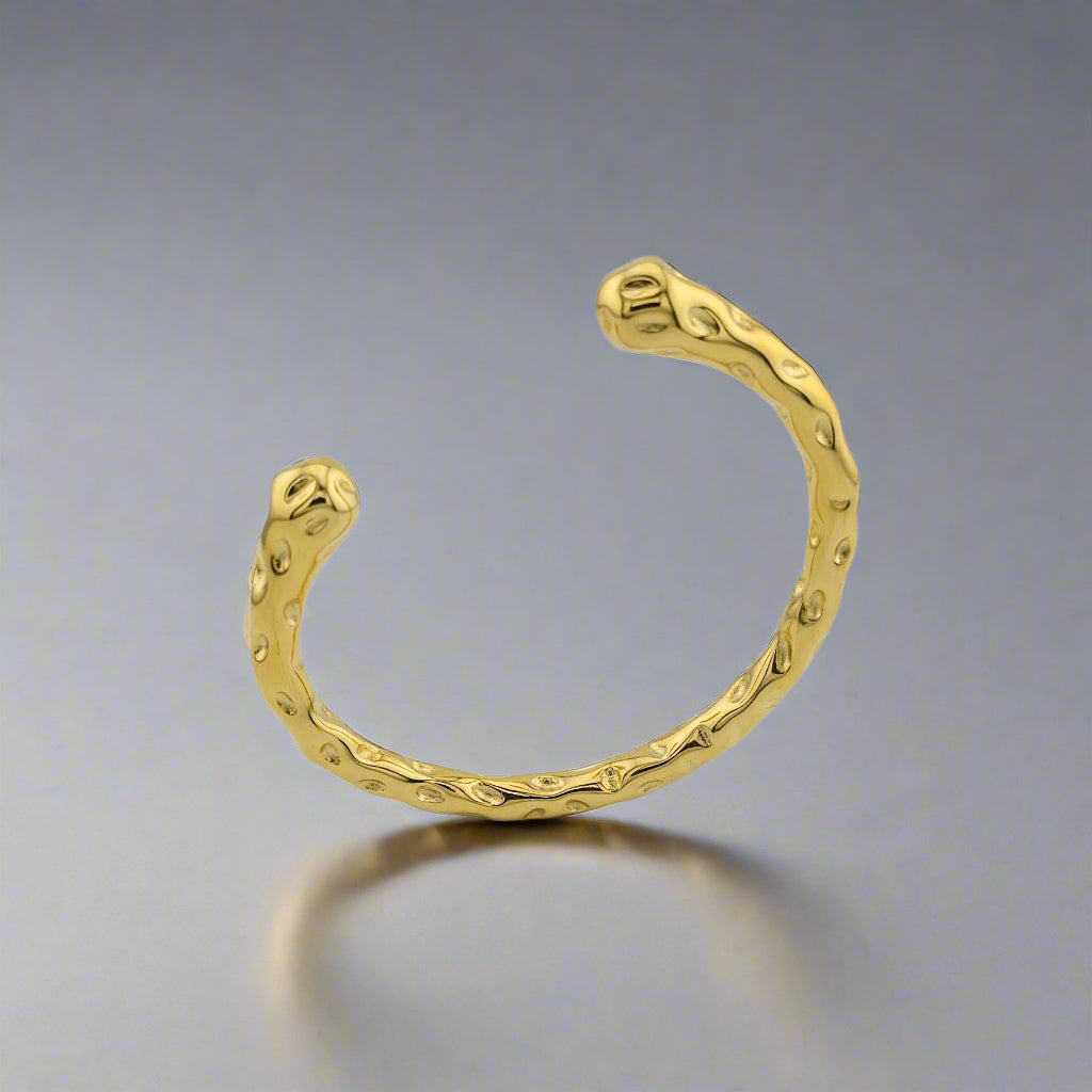 Zion - Gold & Stainless Steel Cuff Bracelet
