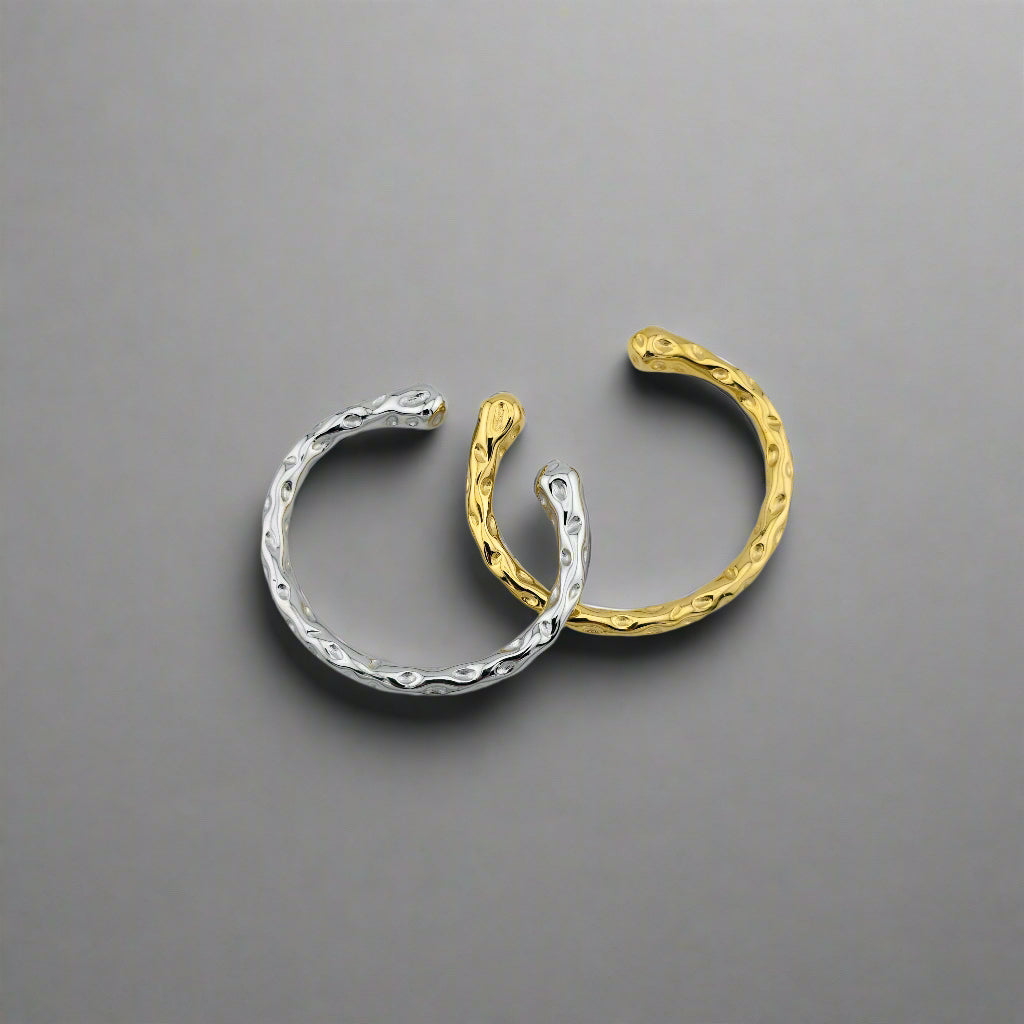 Zion - Gold & Stainless Steel Cuff Bracelet