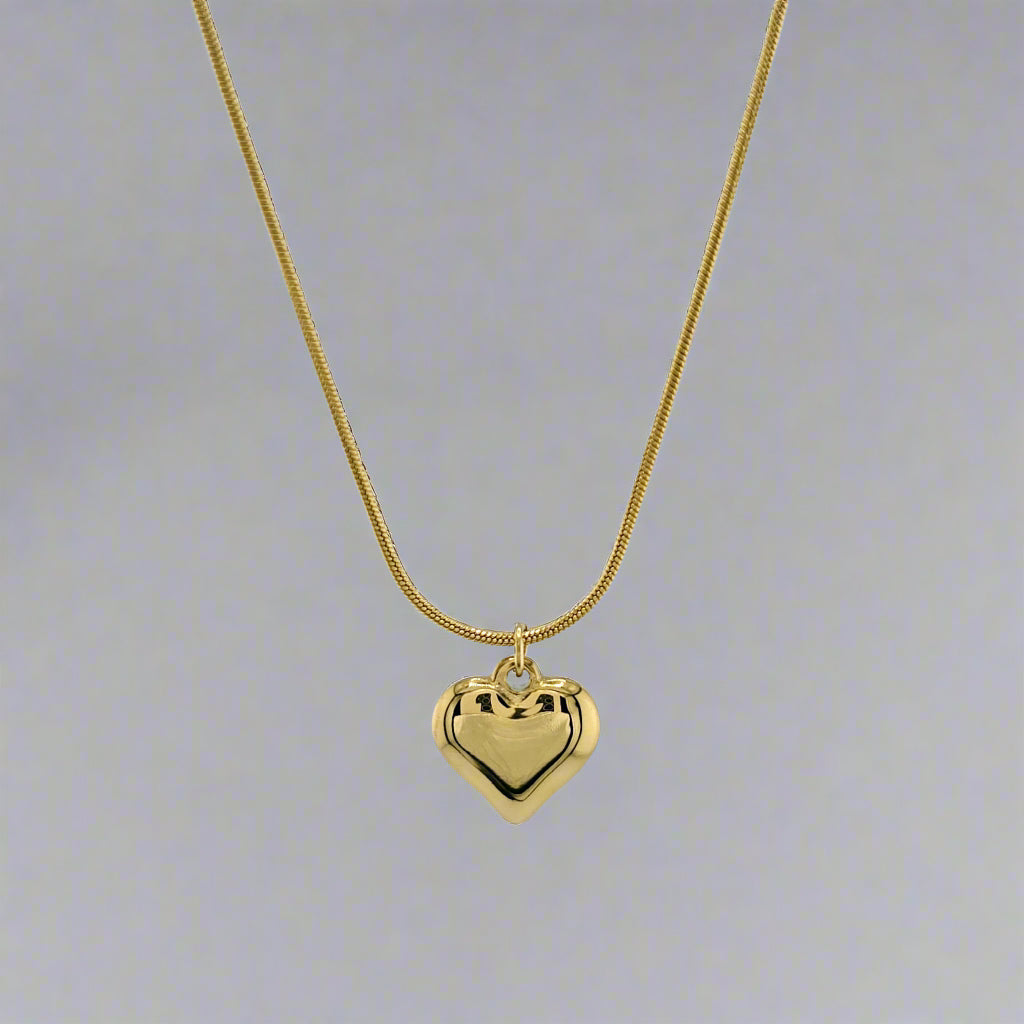 Heart - Pendant Gold-Plated Stainless Steel Accent Necklace