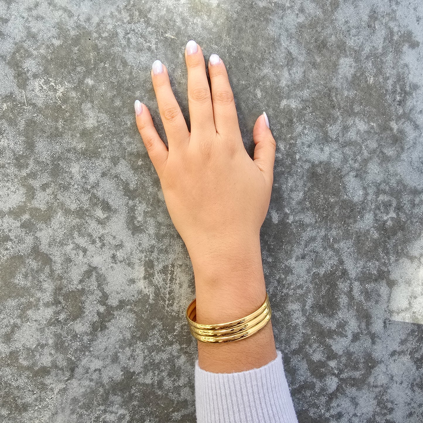 Olympia - Gold Stack Cuff Bracelet