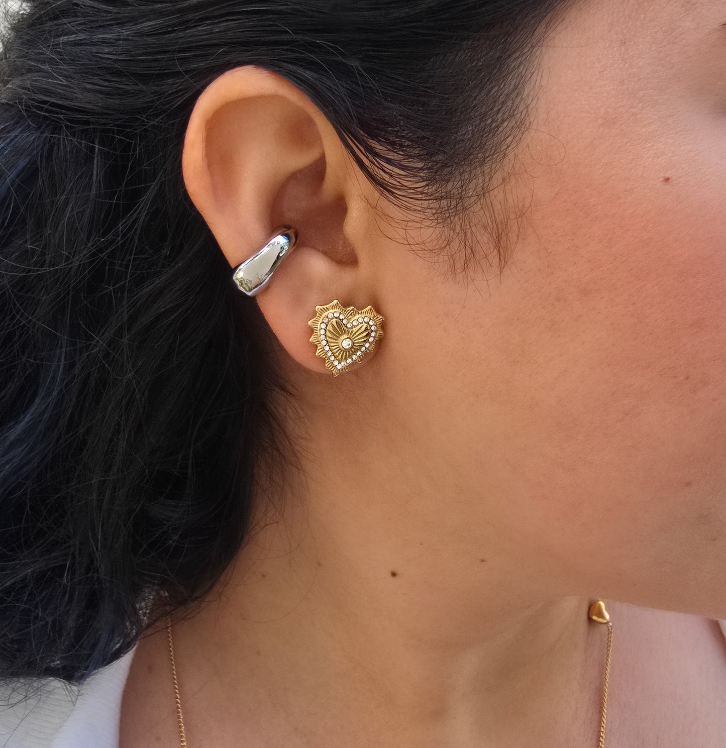 Icon - Gold Irregular Single Ear Cuff Earring