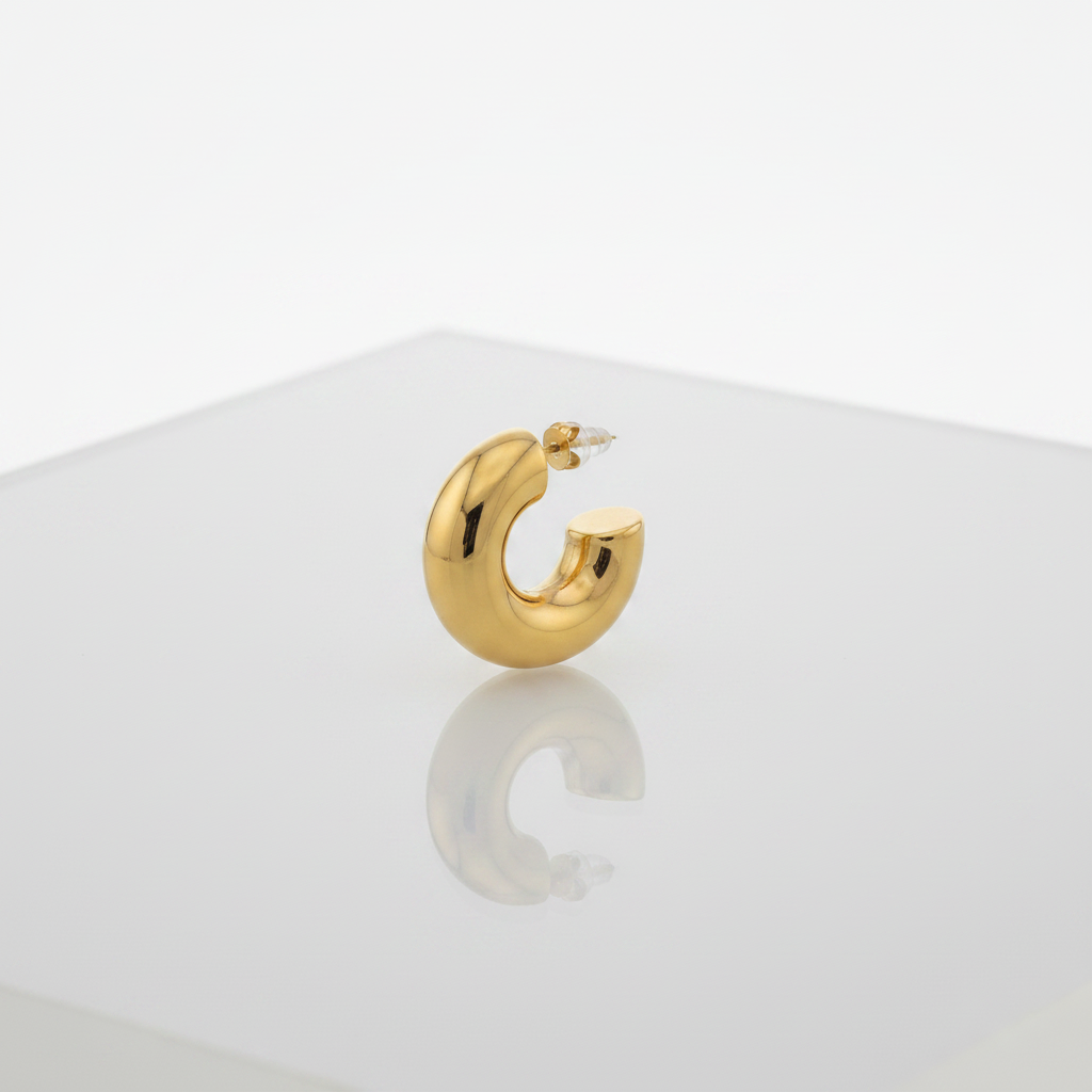 Bold - Gold Chunky Hoop Earrings