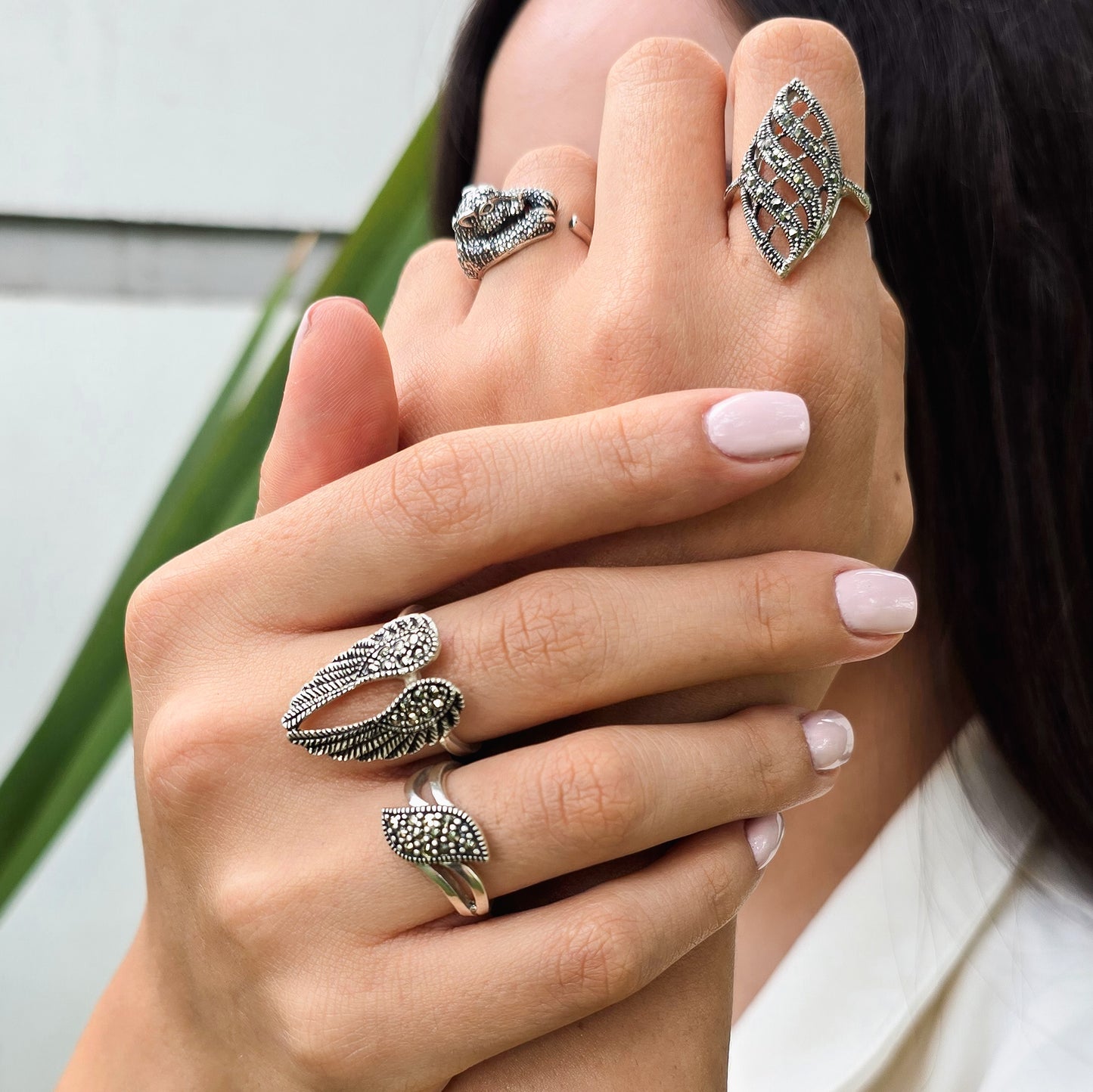 Hoja Silver Ring