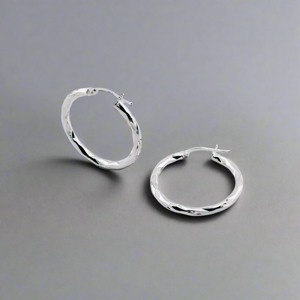Nay Silver Hoops