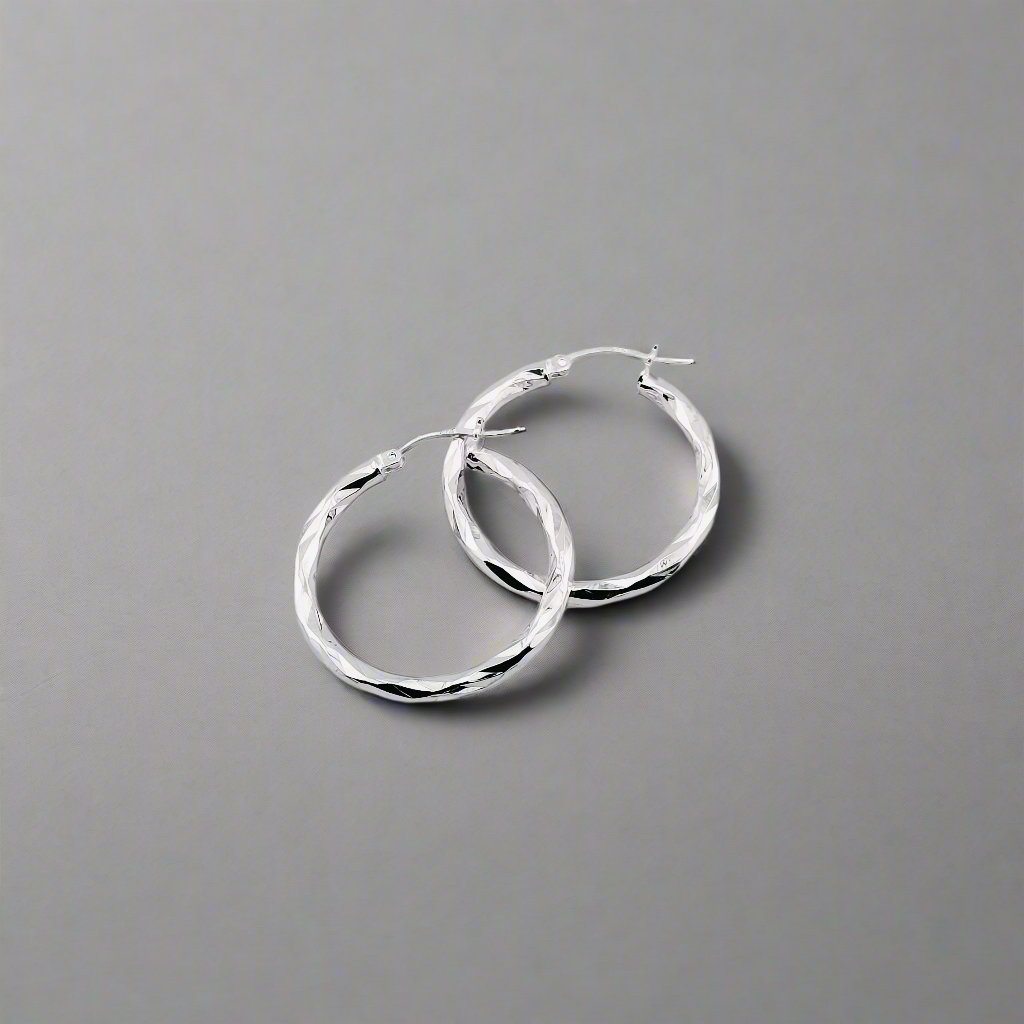Nay Silver Hoops