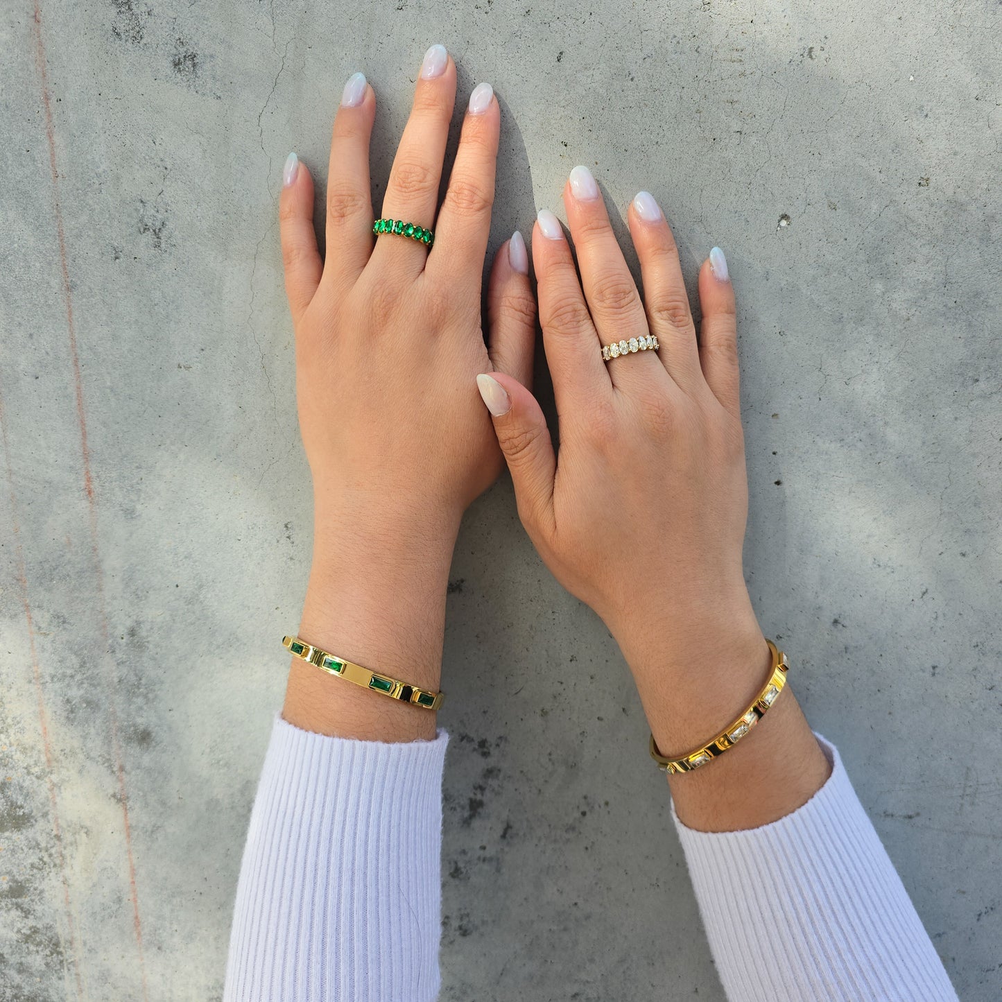 Crown - Cubic Zirconia & Gold Bracelet