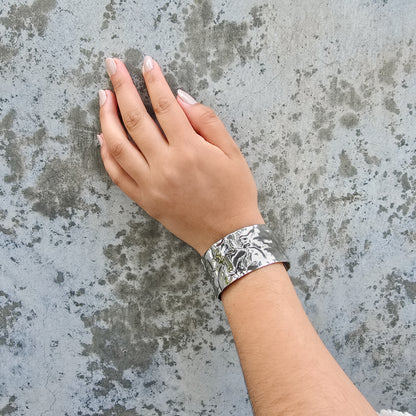Crumple - Gold & Stainless Steel Cuff Bracelet