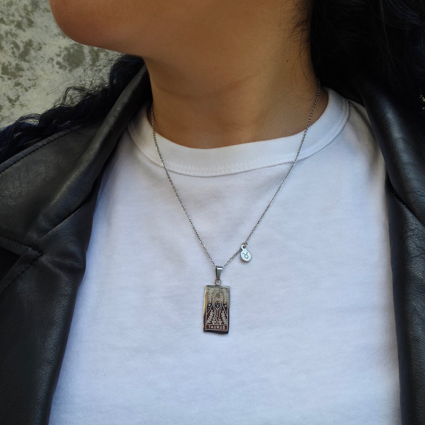 Star Chart - Gold Engraved Necklace