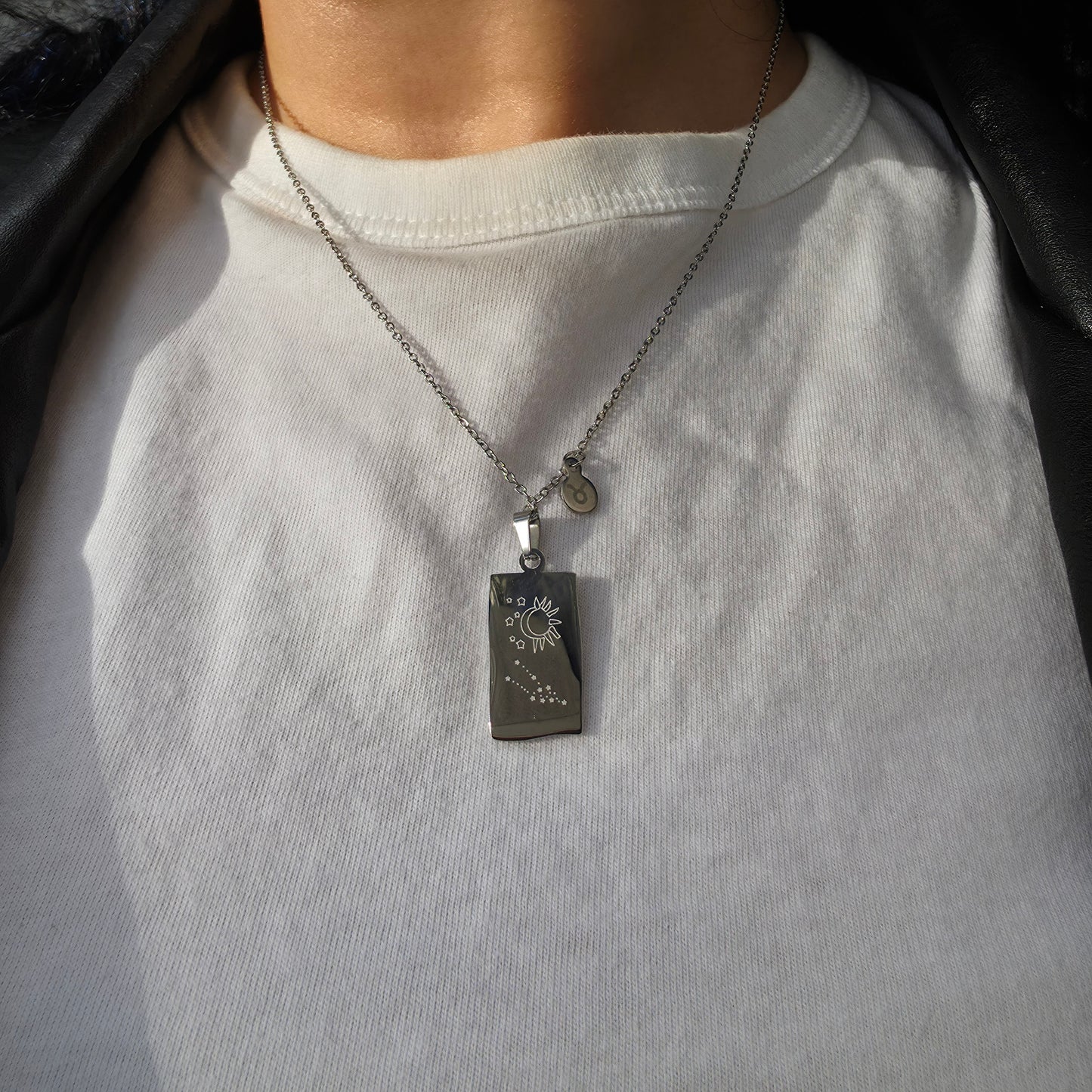 Star Chart - Gold Engraved Necklace