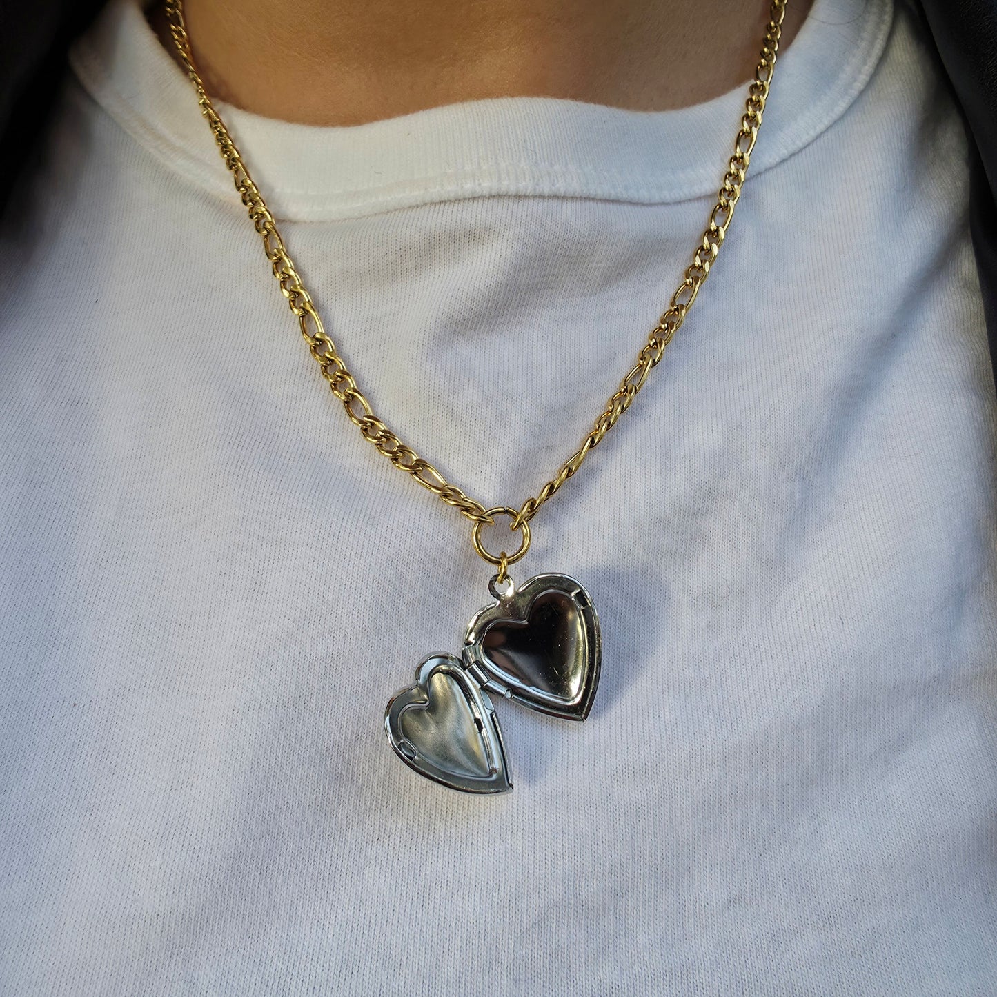 Charm - Gold & Stainless Steel Locket