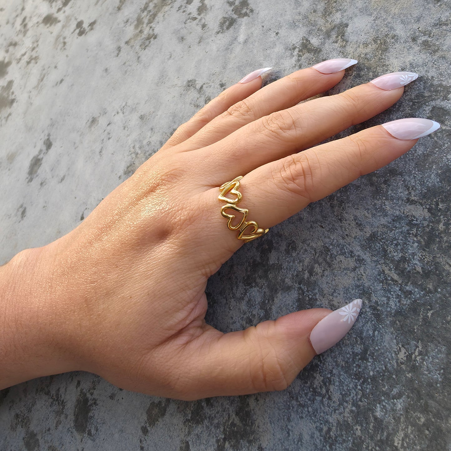 Amour - Gold Cuff Ring