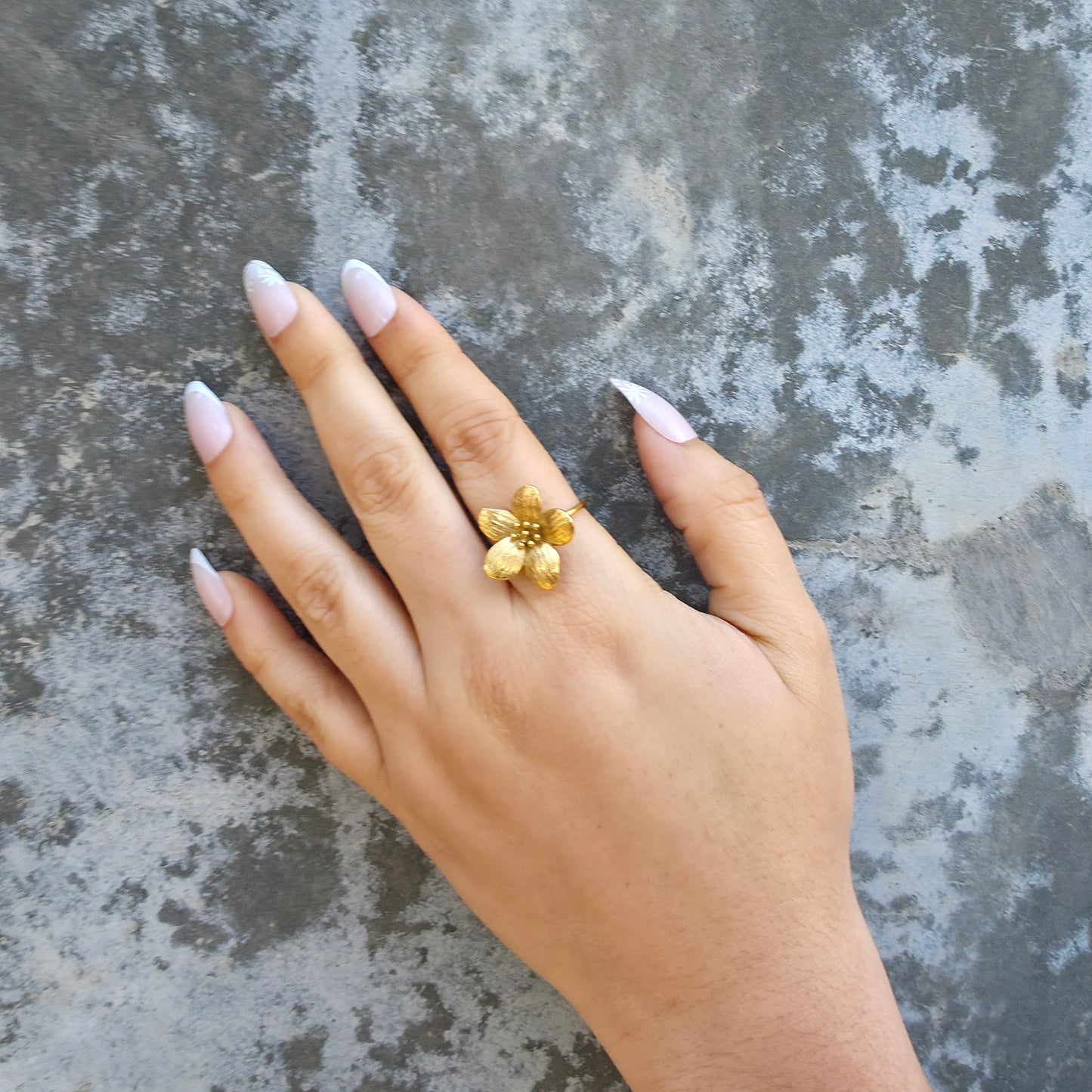 Dogwood - Gold Flower Ring
