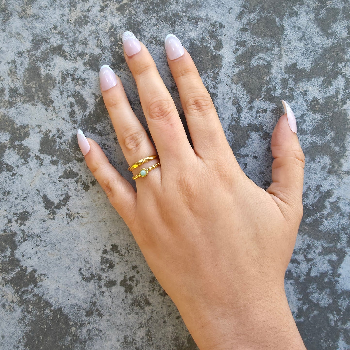 Hope - Gold & Amazonite Stone Ring