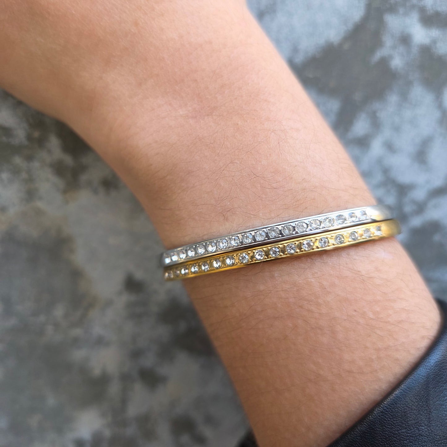 Pure - Gold and Cubic Zirconia Bracelet