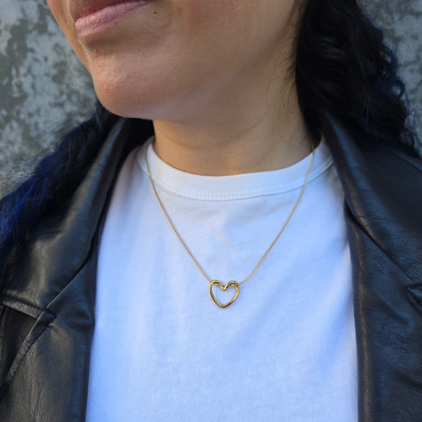 Adore - Gold Heart Pendant Necklace