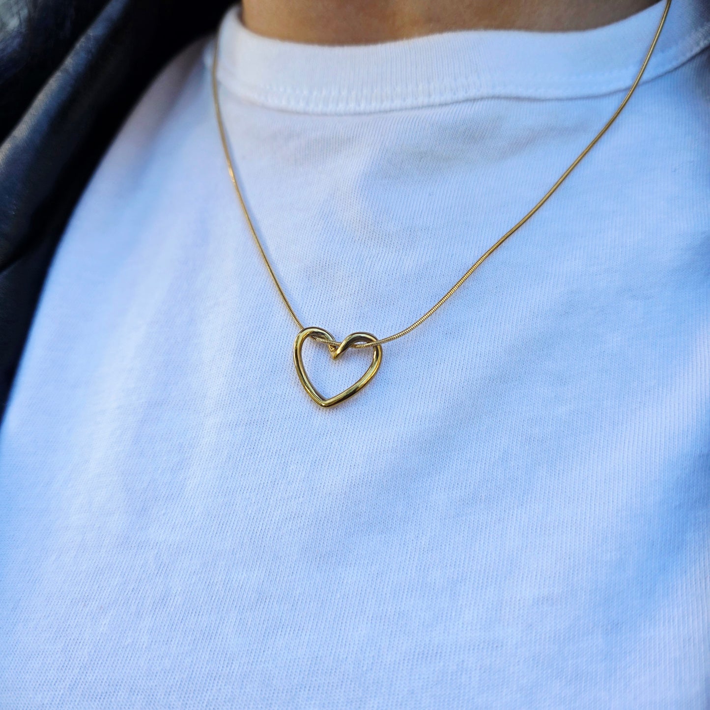 Adore - Gold Heart Pendant Necklace
