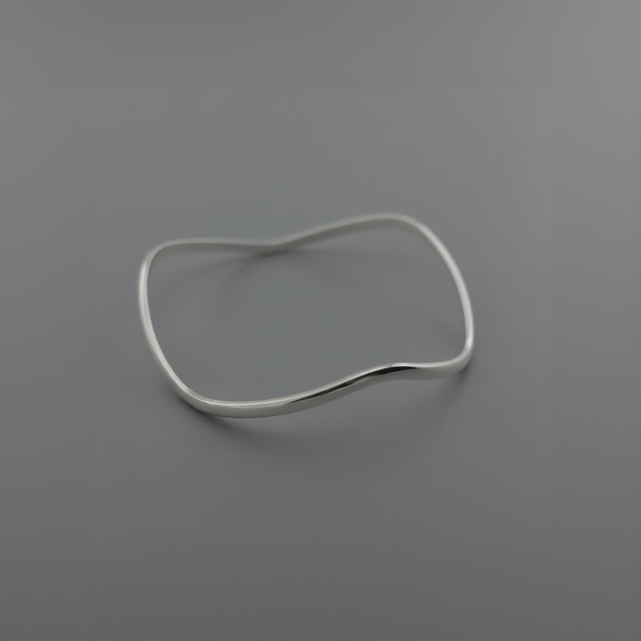 silver bracelet on seamless background 