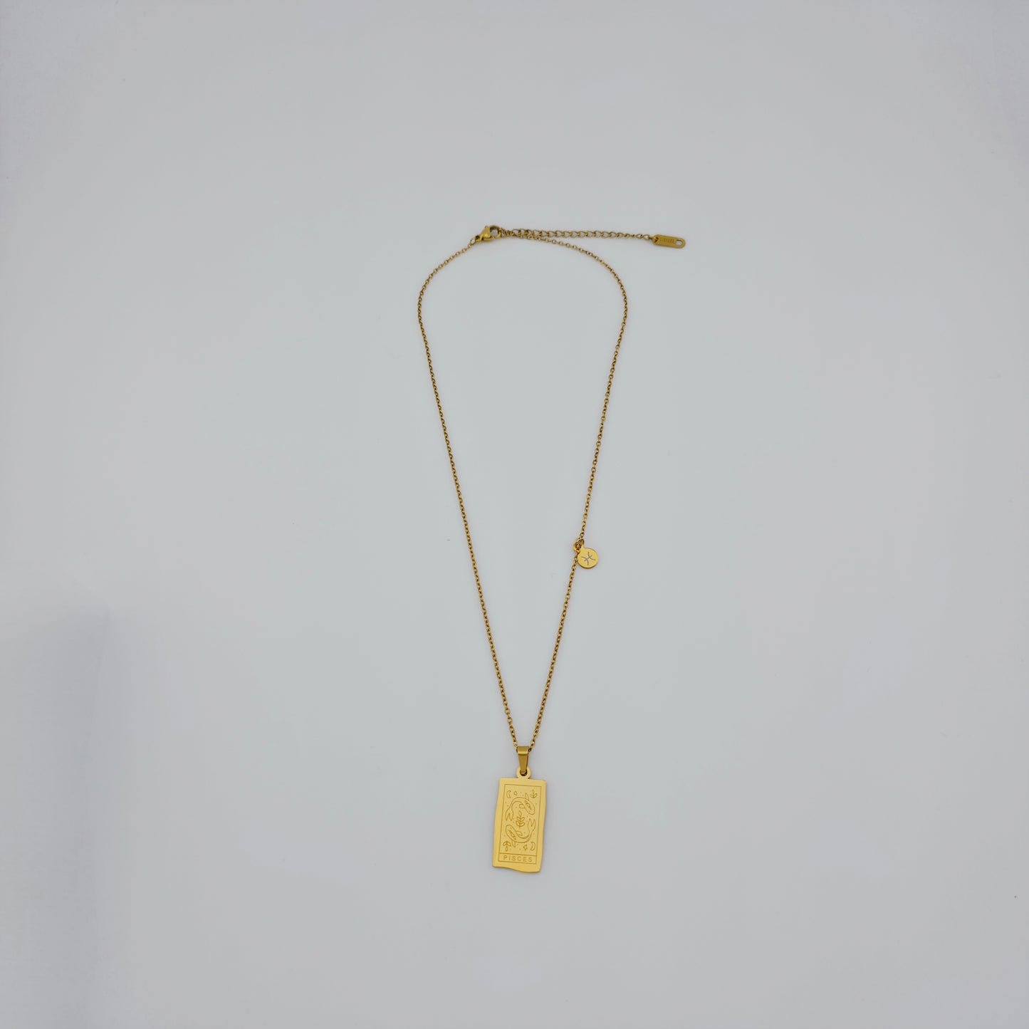 Star Chart - Gold Engraved Necklace