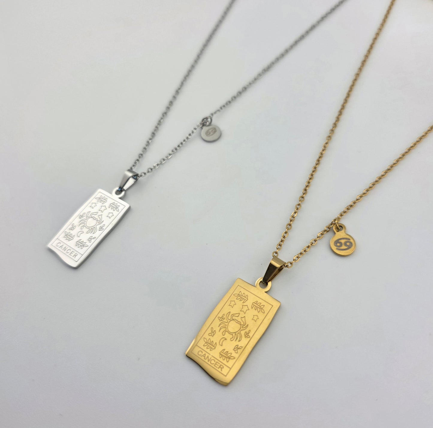 Star Chart - Gold Engraved Necklace