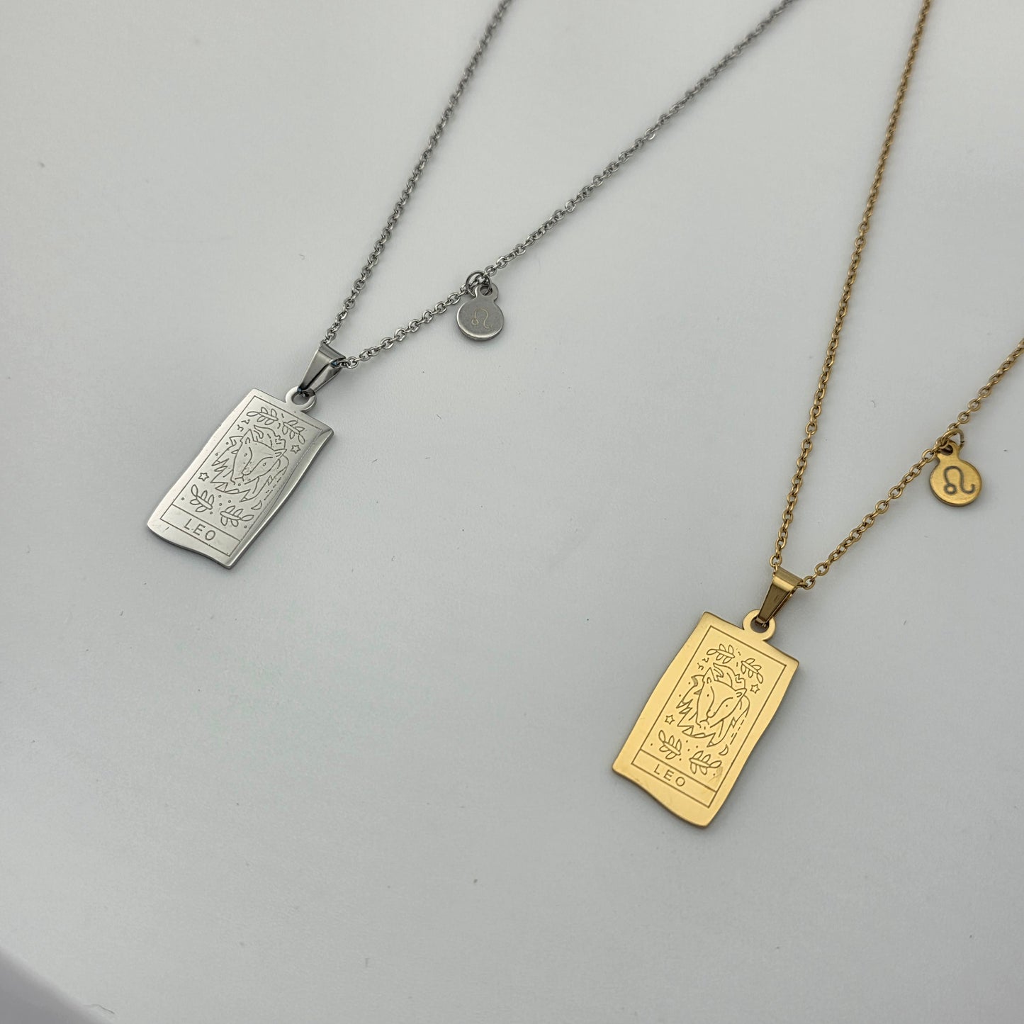 Star Chart - Gold Engraved Necklace