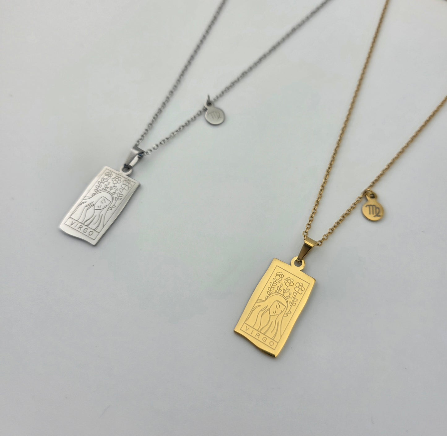 Star Chart - Gold Engraved Necklace