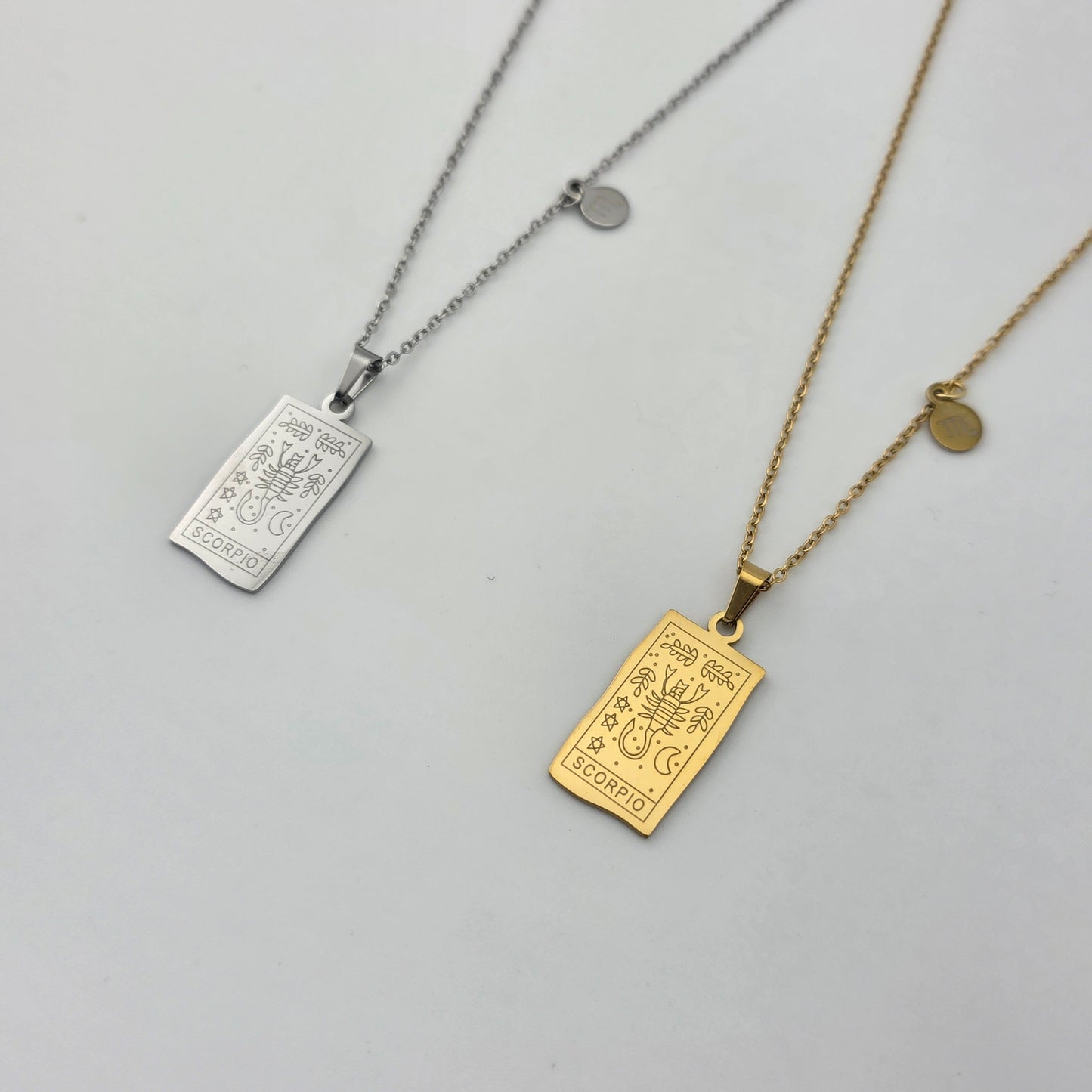 Star Chart - Gold Engraved Necklace