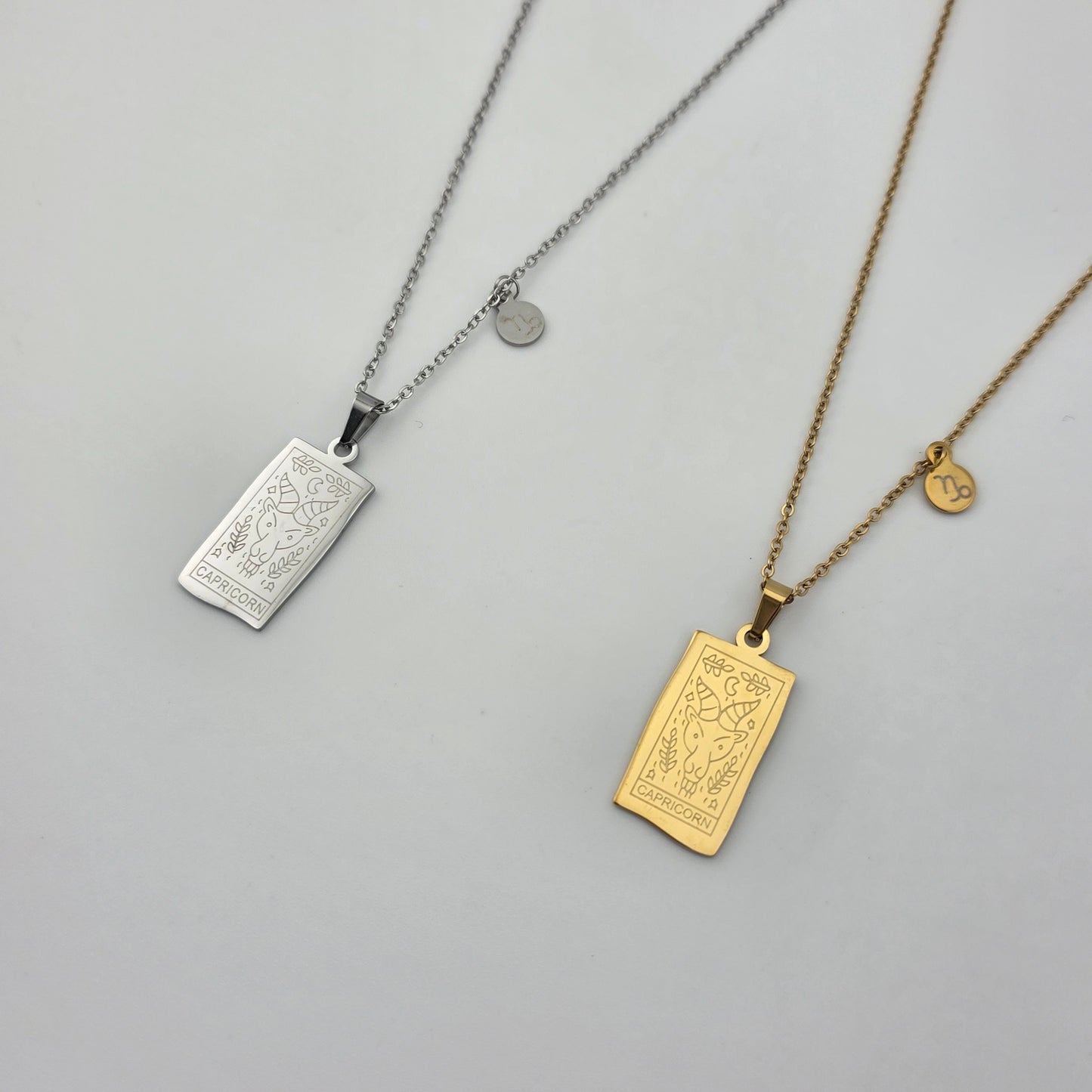 Star Chart - Gold Engraved Necklace