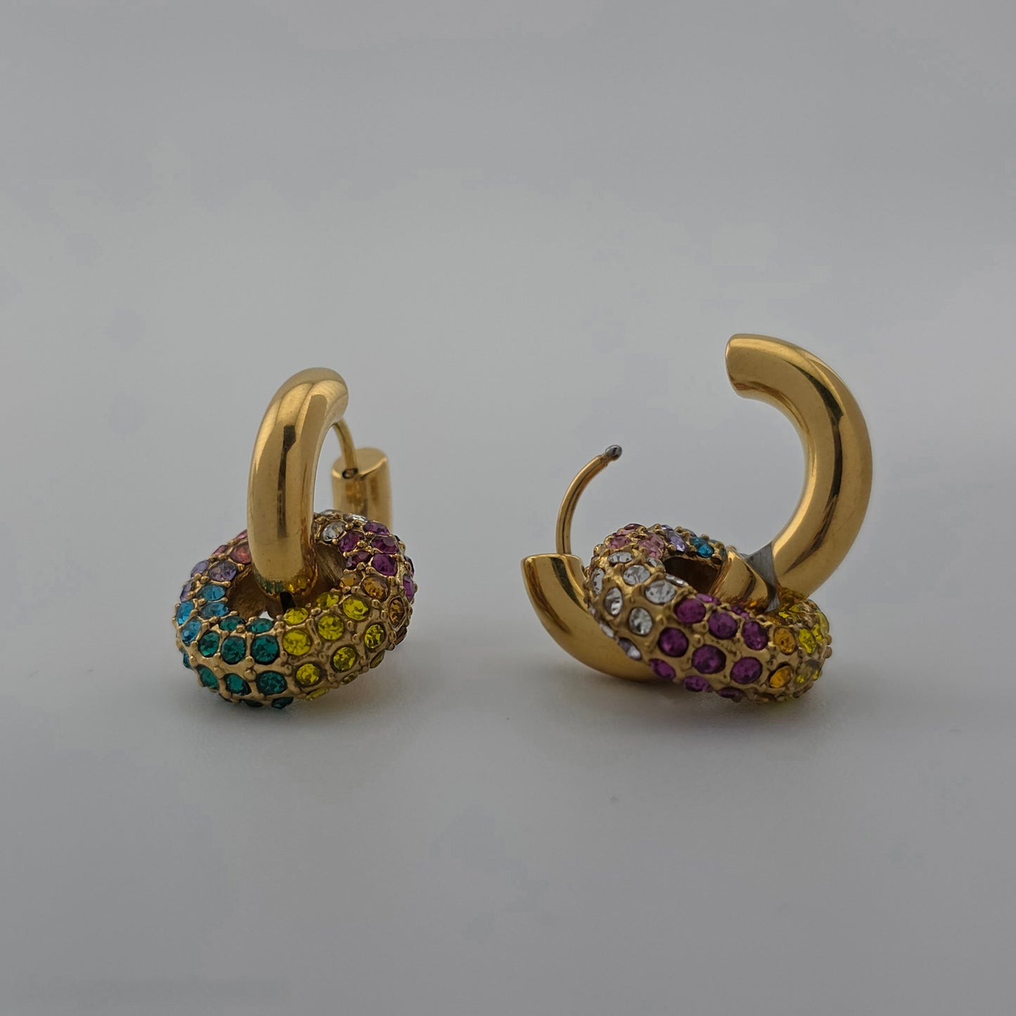 Vibes - Gold & Cubic Zirconia Earrings