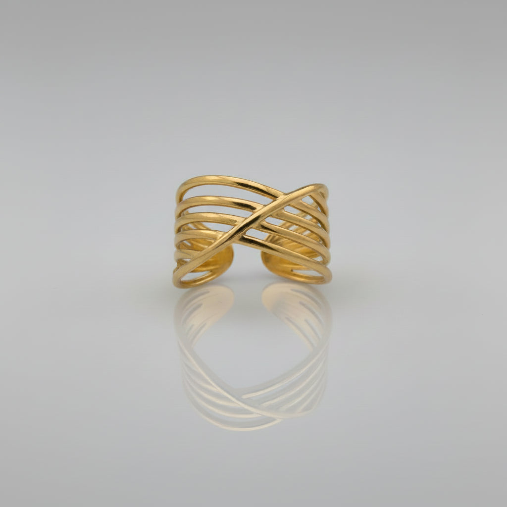Breeze - Gold Adjustable Ring