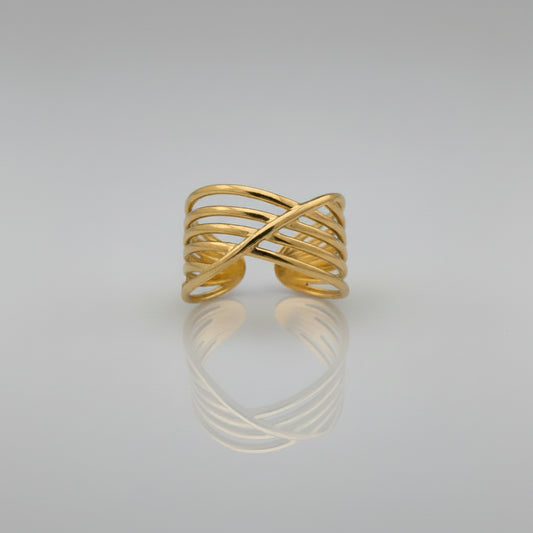 Breeze - Gold Adjustable Ring