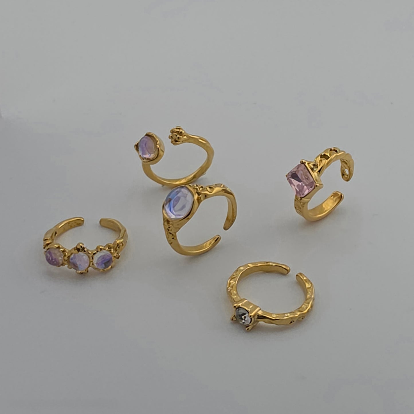 Reef - Gold & Stone Adjustable Ring