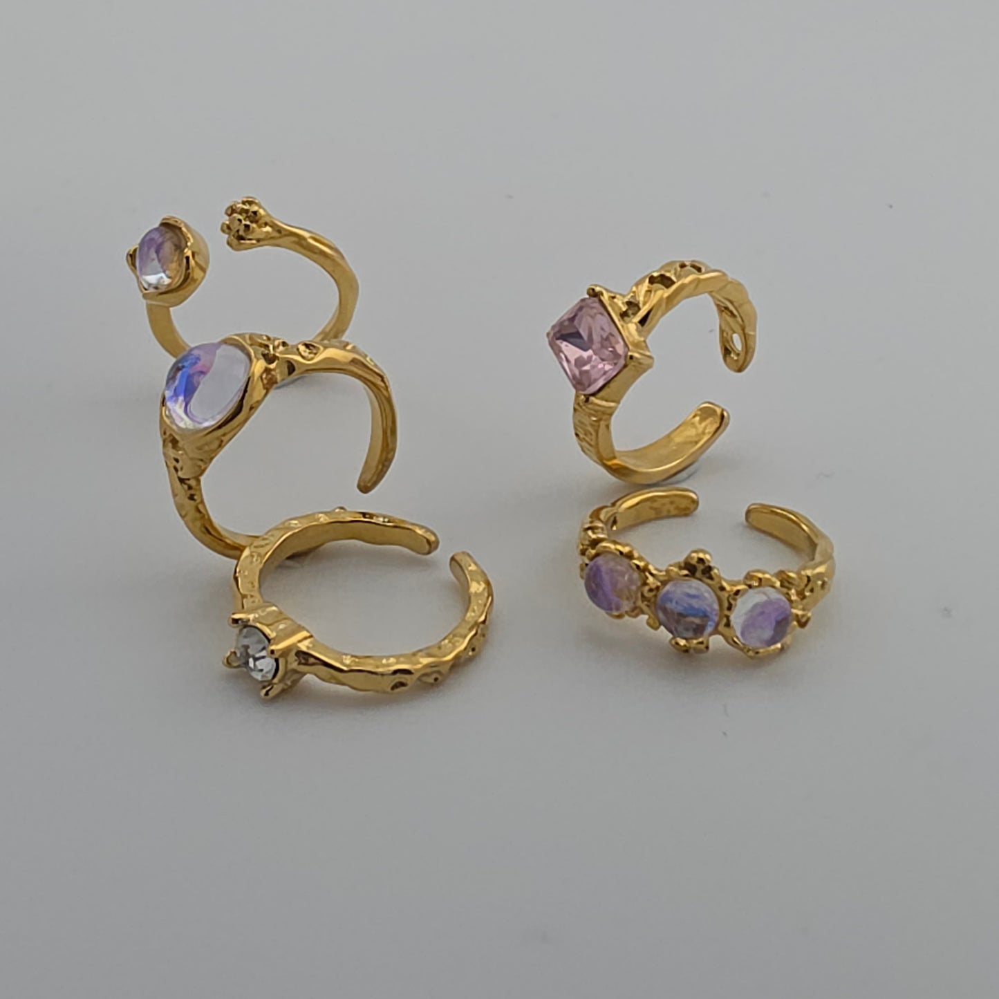 Reef - Gold & Stone Adjustable Ring