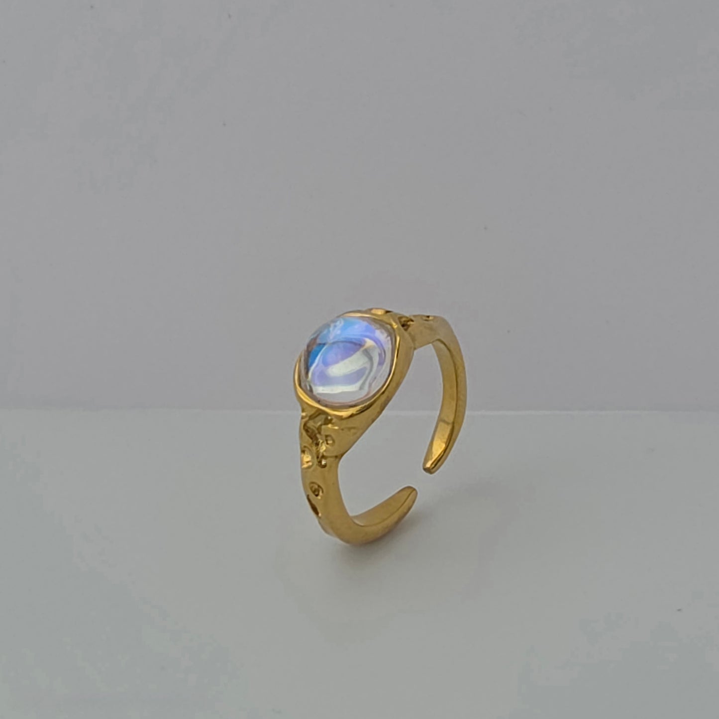 Reef - Gold & Stone Adjustable Ring