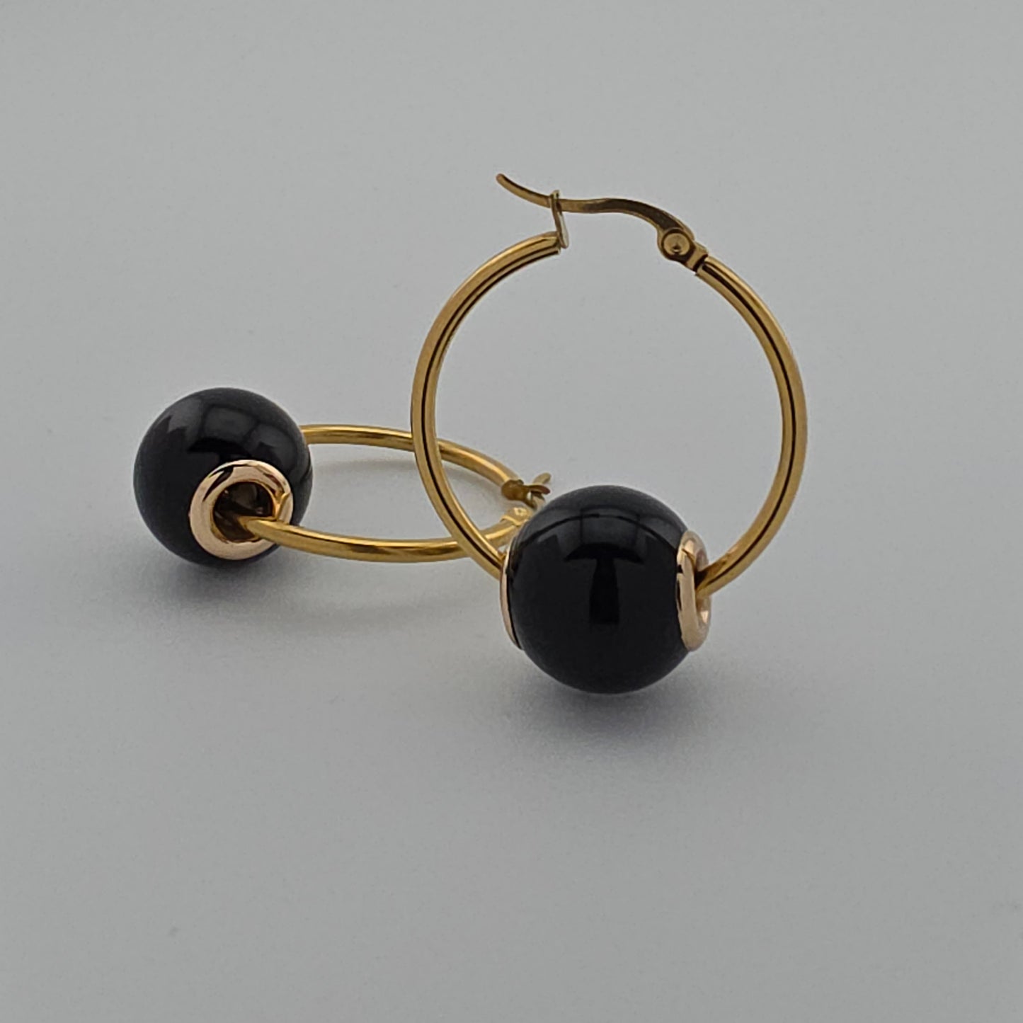 Tidal - Gold & Pearl Beads Earrings