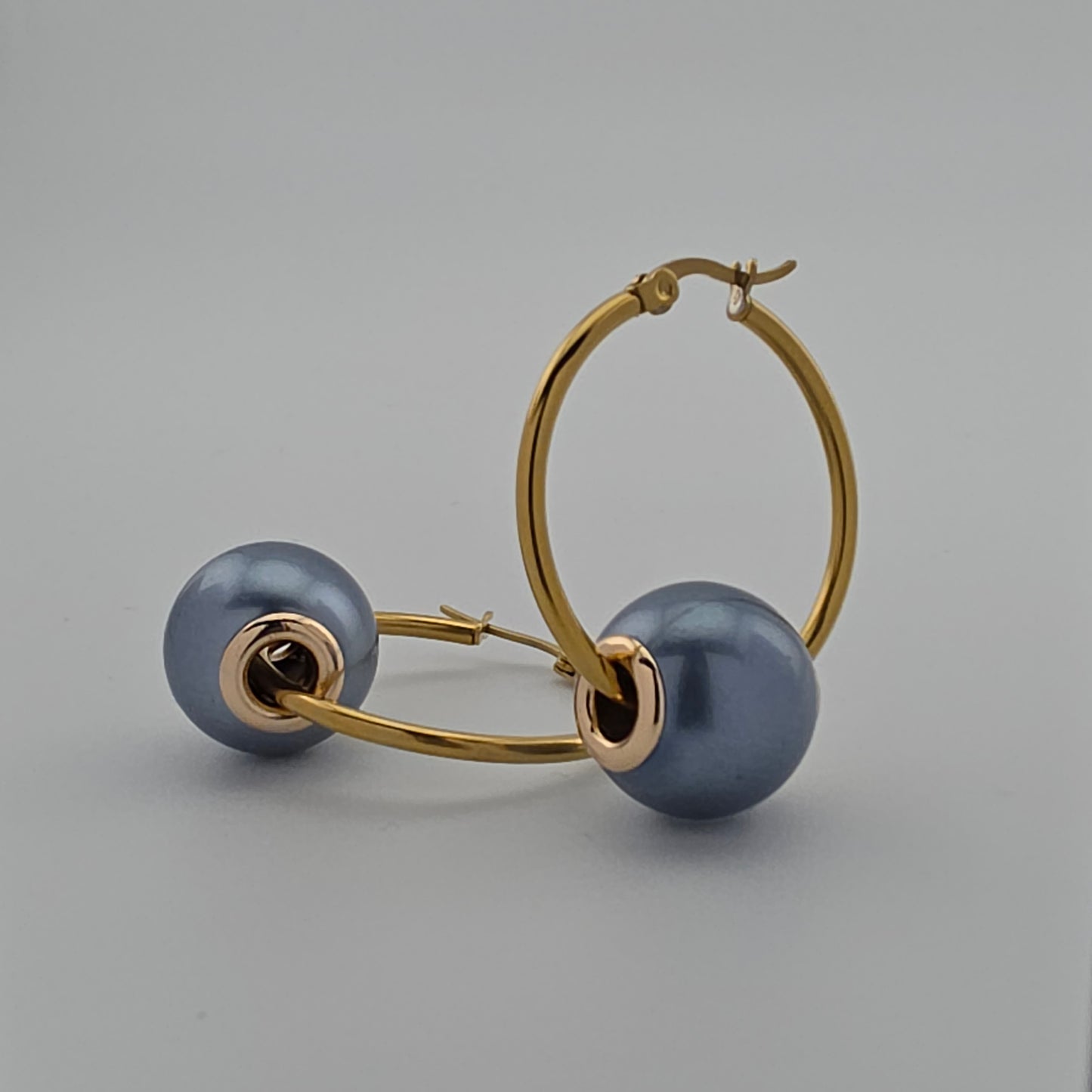 Tidal - Gold & Pearl Beads Earrings