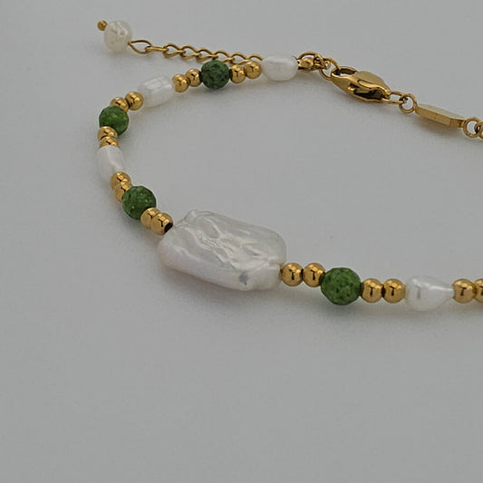 Island - Gold Gemstone & Pearls