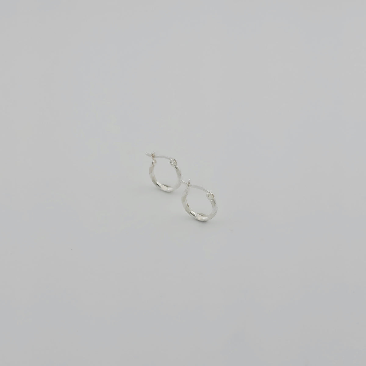 Mini Liston Silver Hoops