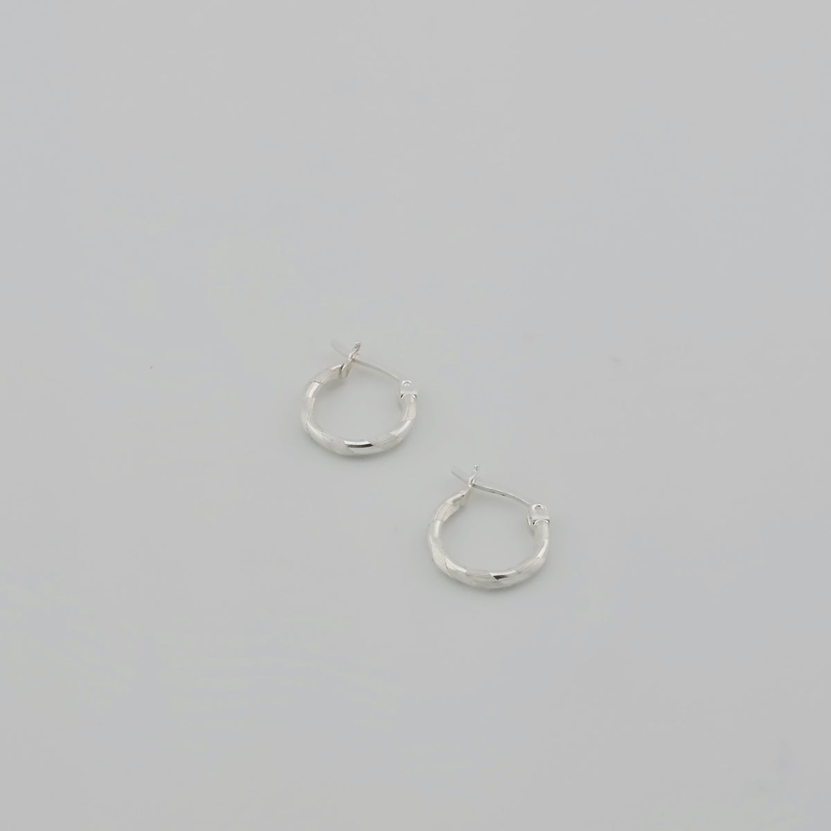Mini Liston Silver Hoops
