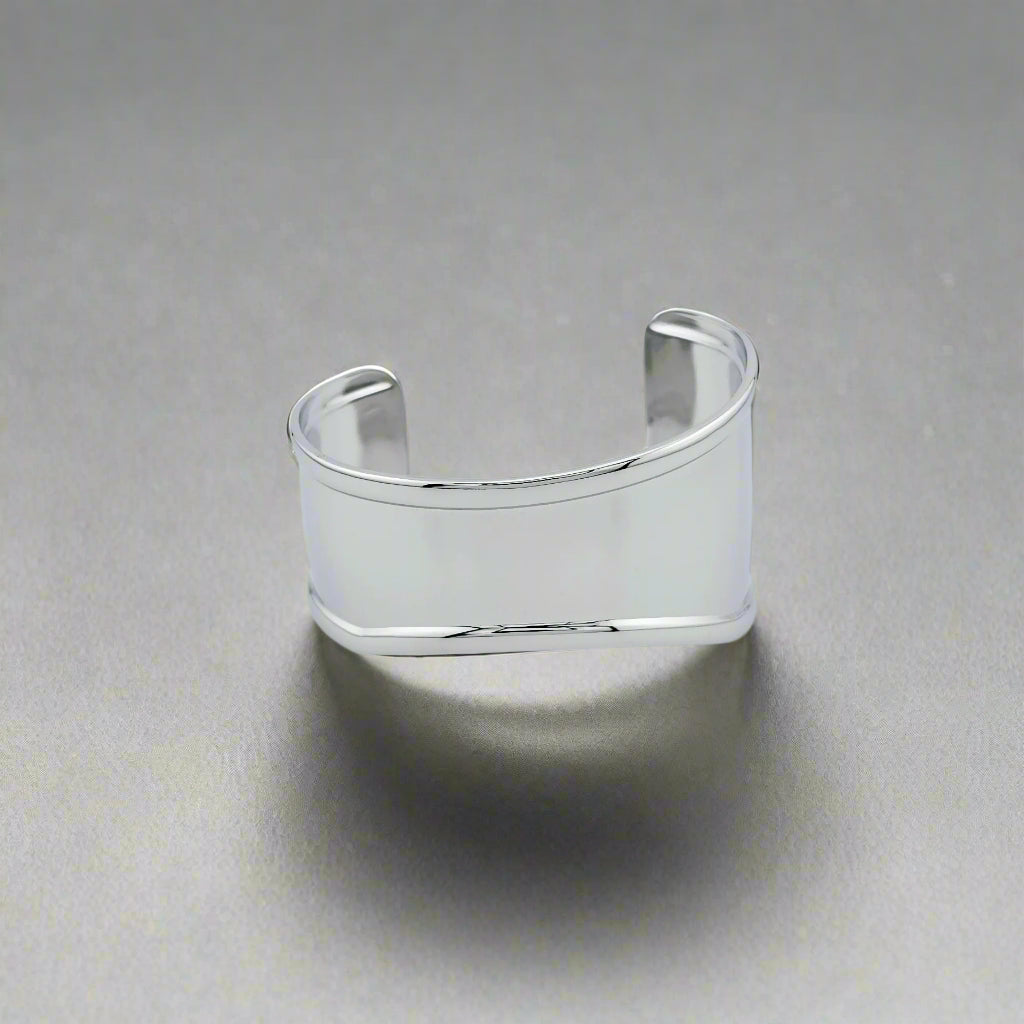 Athens - Asymmetric ChunkyStainless Steel Cuff Bracelet