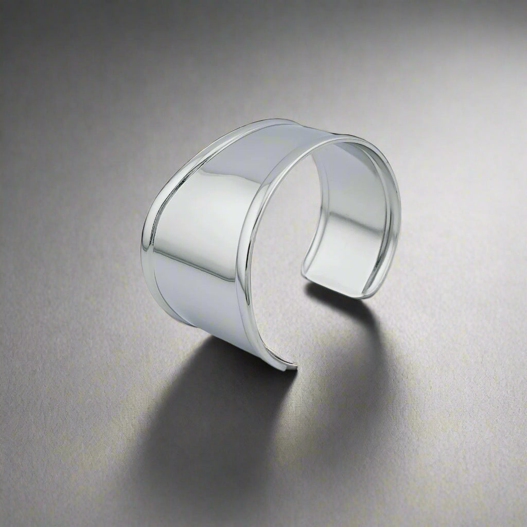 Athens - Asymmetric Chunky Stainless Steel Cuff Bracelet 3