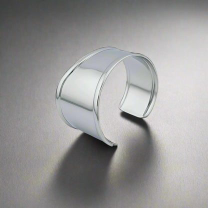 Athens - Asymmetric Chunky Stainless Steel Cuff Bracelet 3