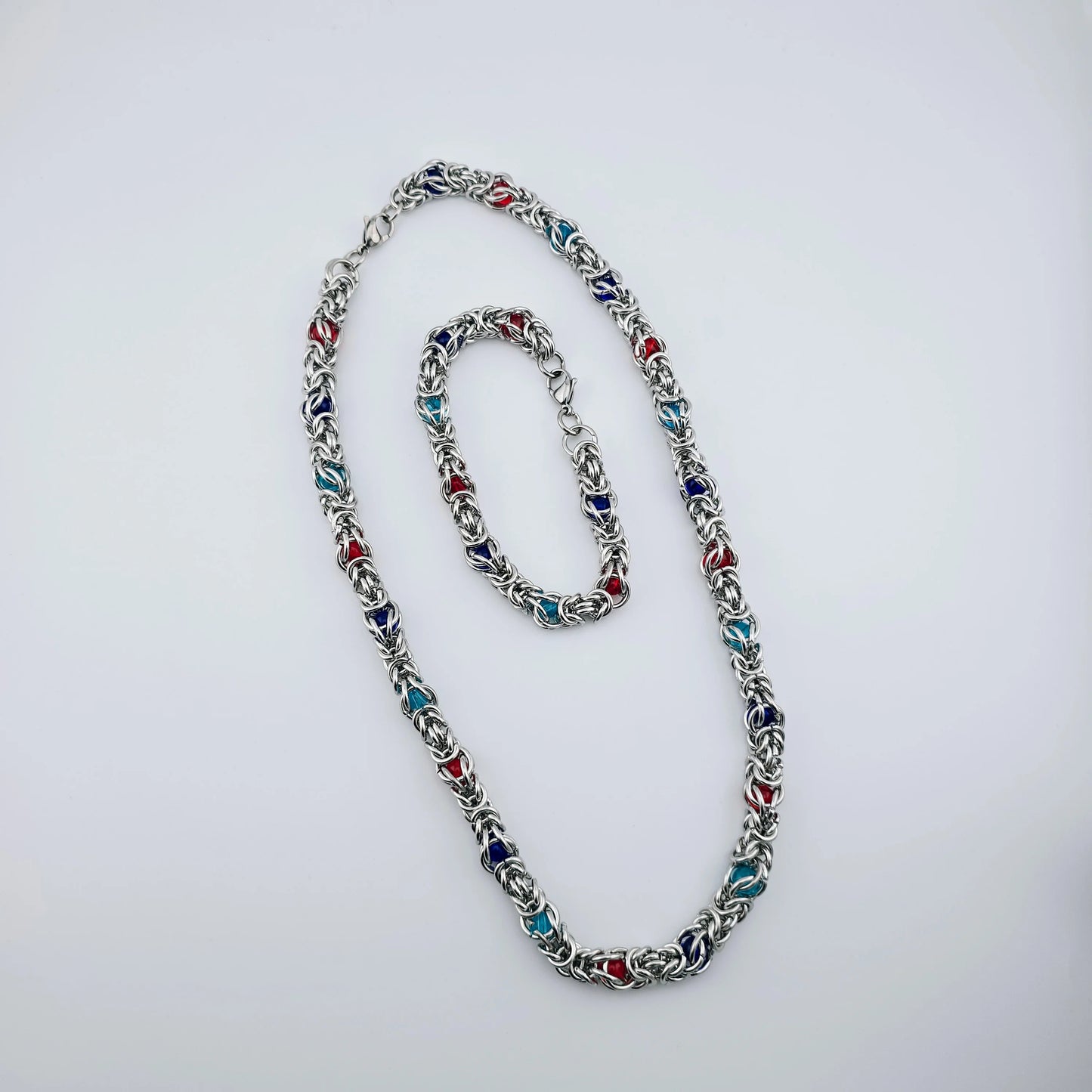 Constantine - Byzantine Chain Stainless Steel Bracelet and Necklace