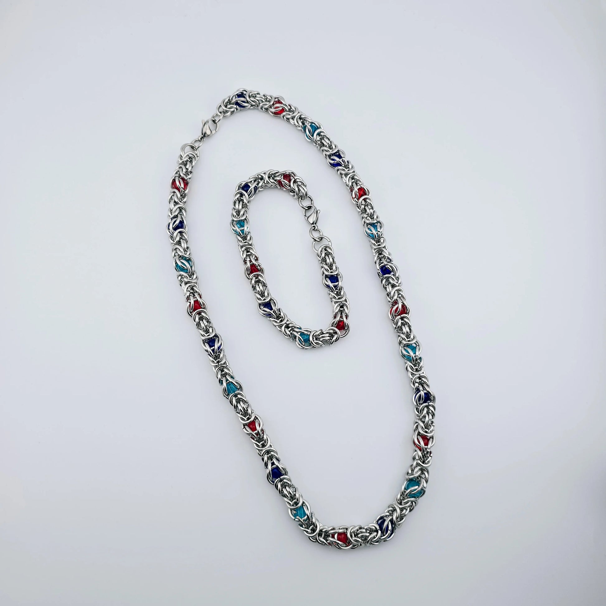 Constantine - Byzantine Chain Stainless Steel Bracelet and Necklace