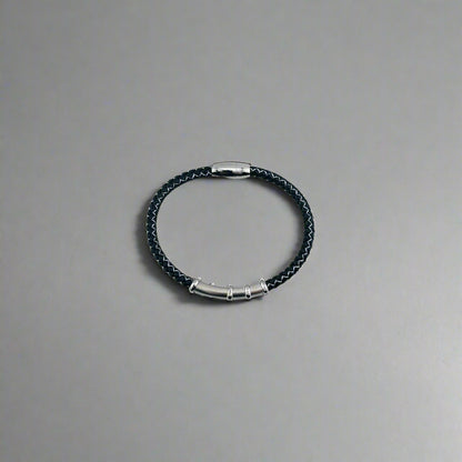 Dean - Cotton Rope hand-Braided Stainless Steel Bracelet
