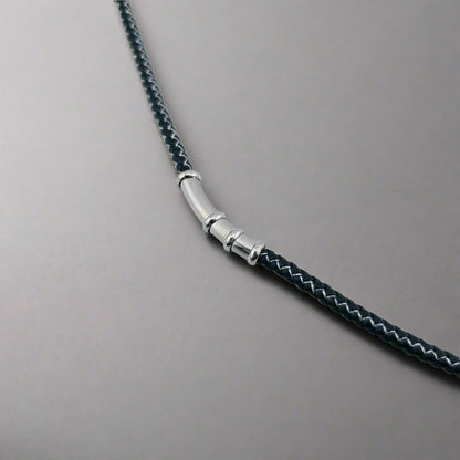Dean - Cotton Rope hand-Braided Stainless Steel Bracelet