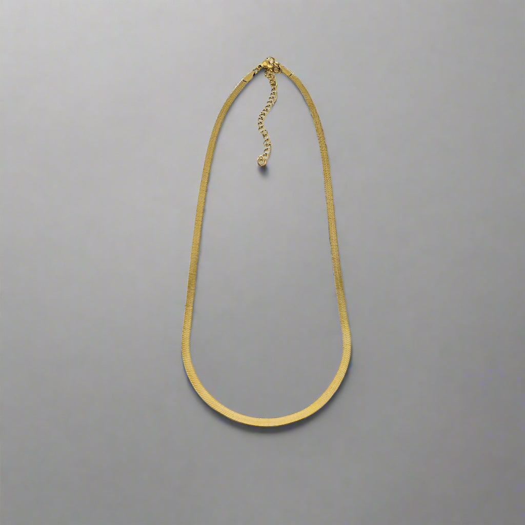 Elysian - Sheer Accent Flat Chain Gold Plated